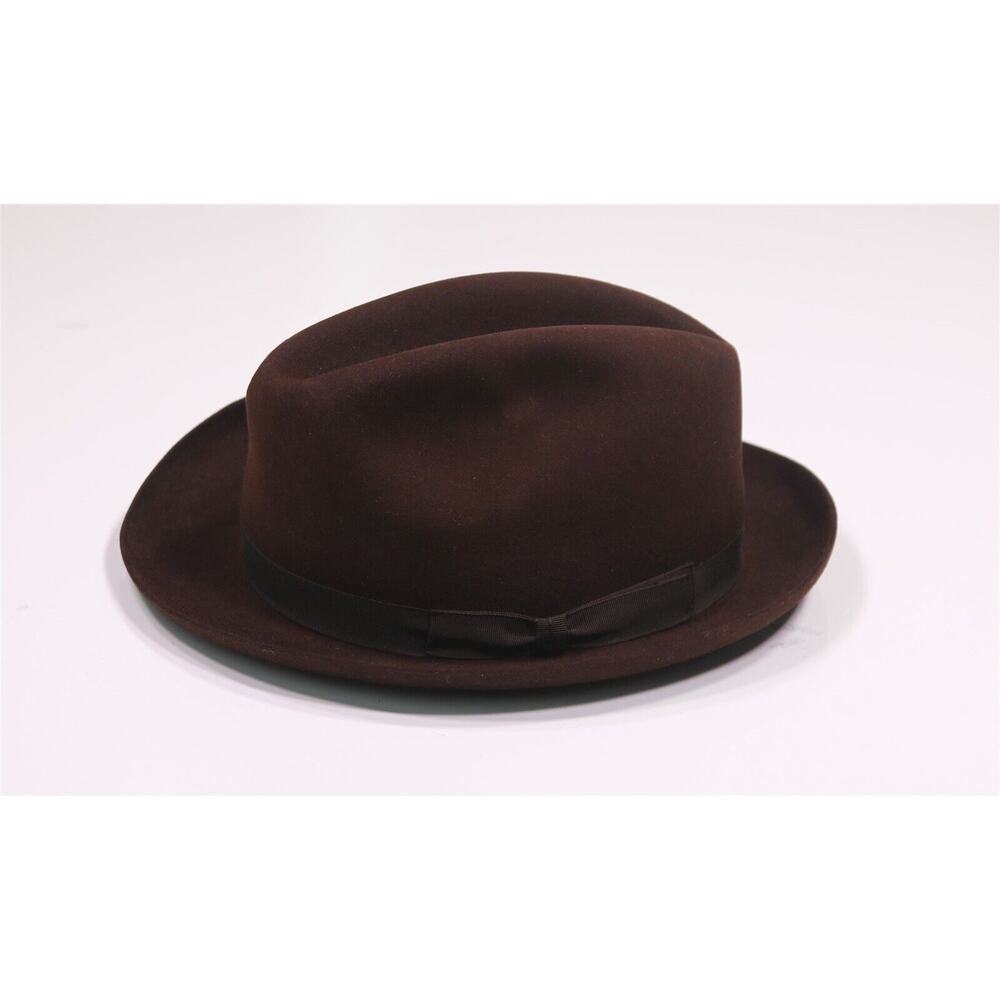 Christys London Hand Made 100% Fine Fur Wool Felt Fedora Hat 7 1/4 - 59 cm - Picture 4 of 10